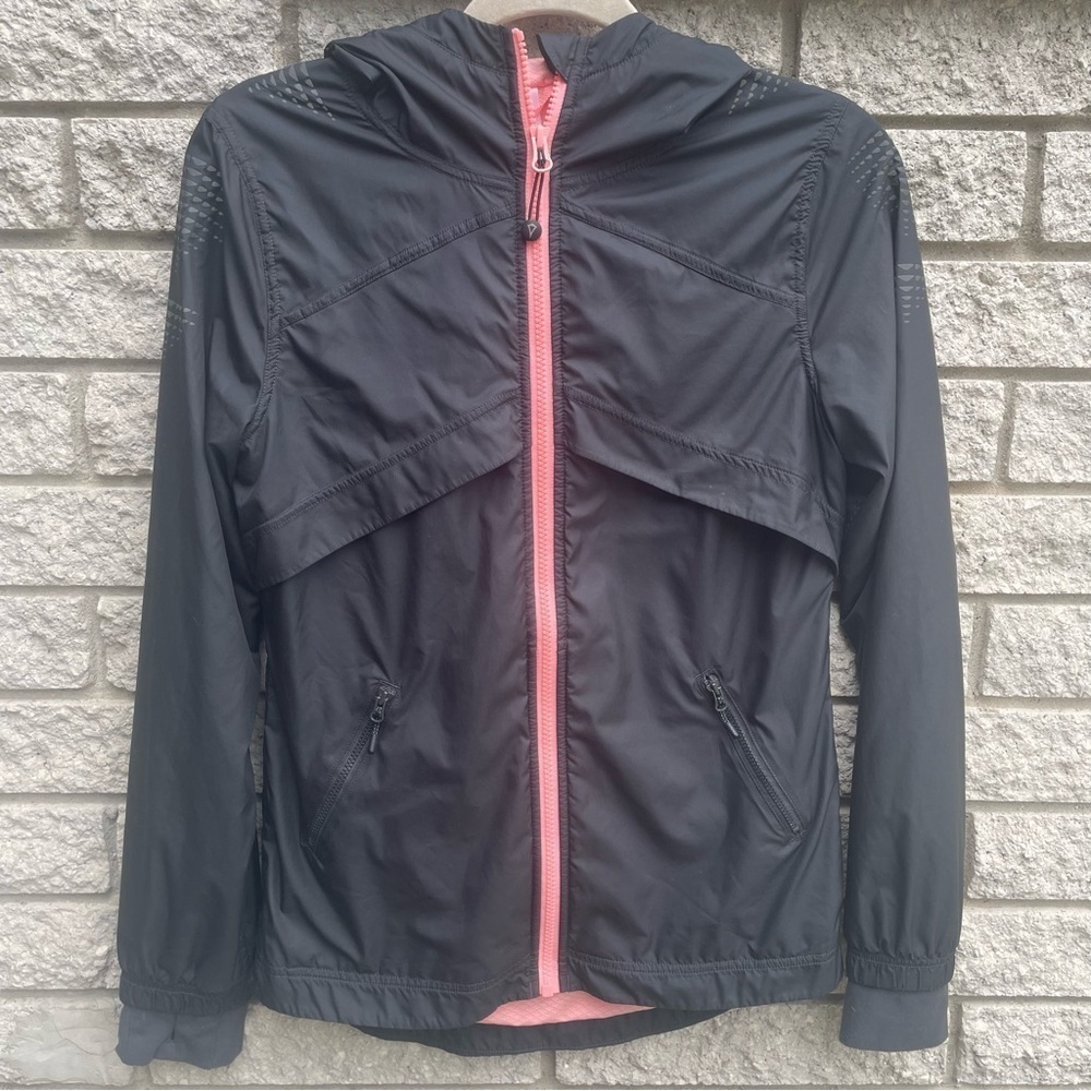 Ivivva by Lululemon Spring Seed Zip Up Wind Breaker Atlethic Jacket Size 14 - Picture 2 of 12